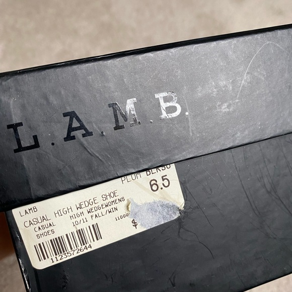 Gwen Stefani L.A.M.B. “Plum” Wedge Heels - 6.5 - Picture 14 of 16